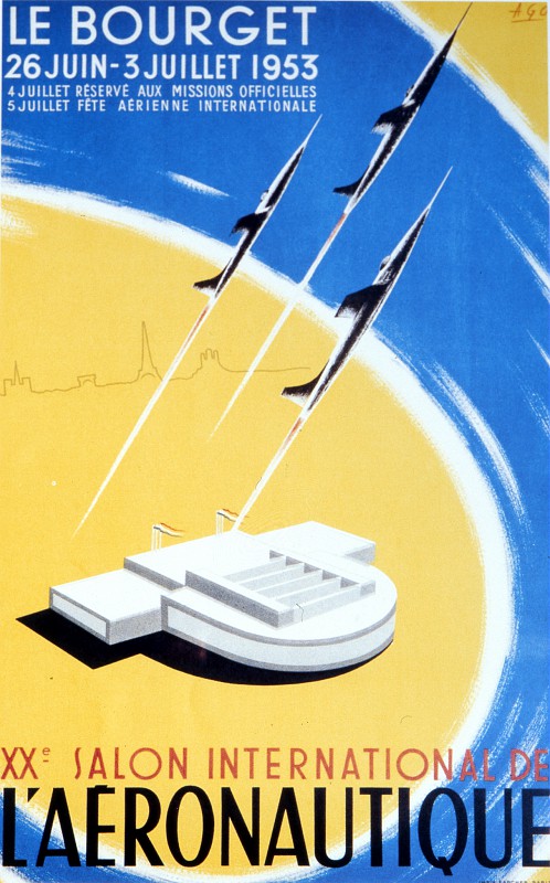 Paris Air Show 1954 print