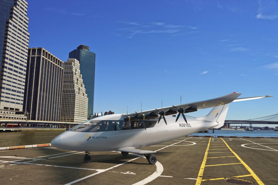 伊莱特航空nine-passenger混合动力短距起飞和着陆(eSTOL)飞机