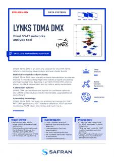 爱游戏直播苹果app下载赛峰数据系统- LYNKS TDMA DMX -数据表